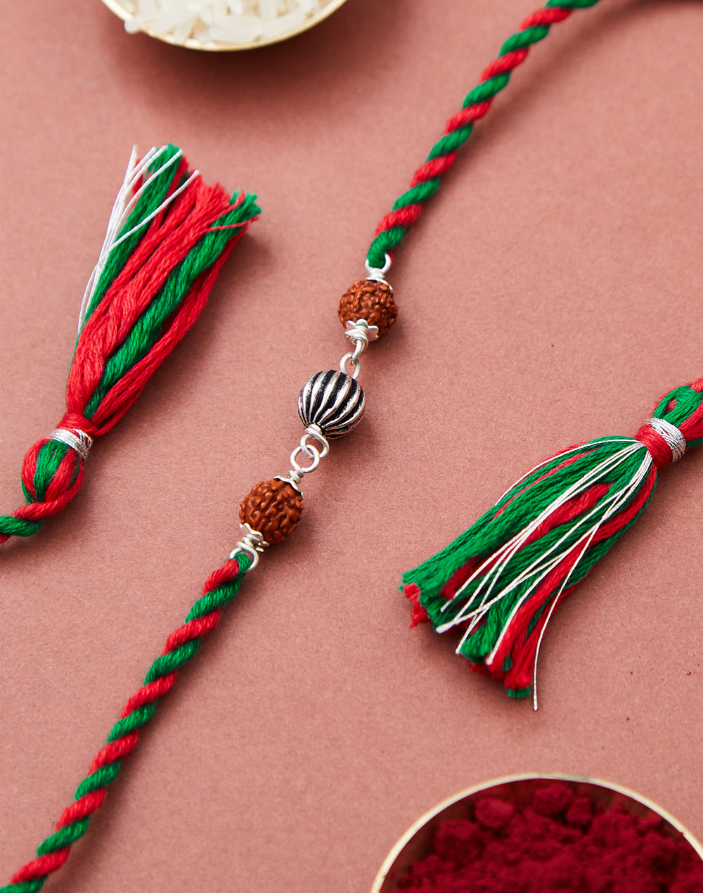 *FREE Multi Metal Rudrakash With Beaded Rakhi - LIMITED