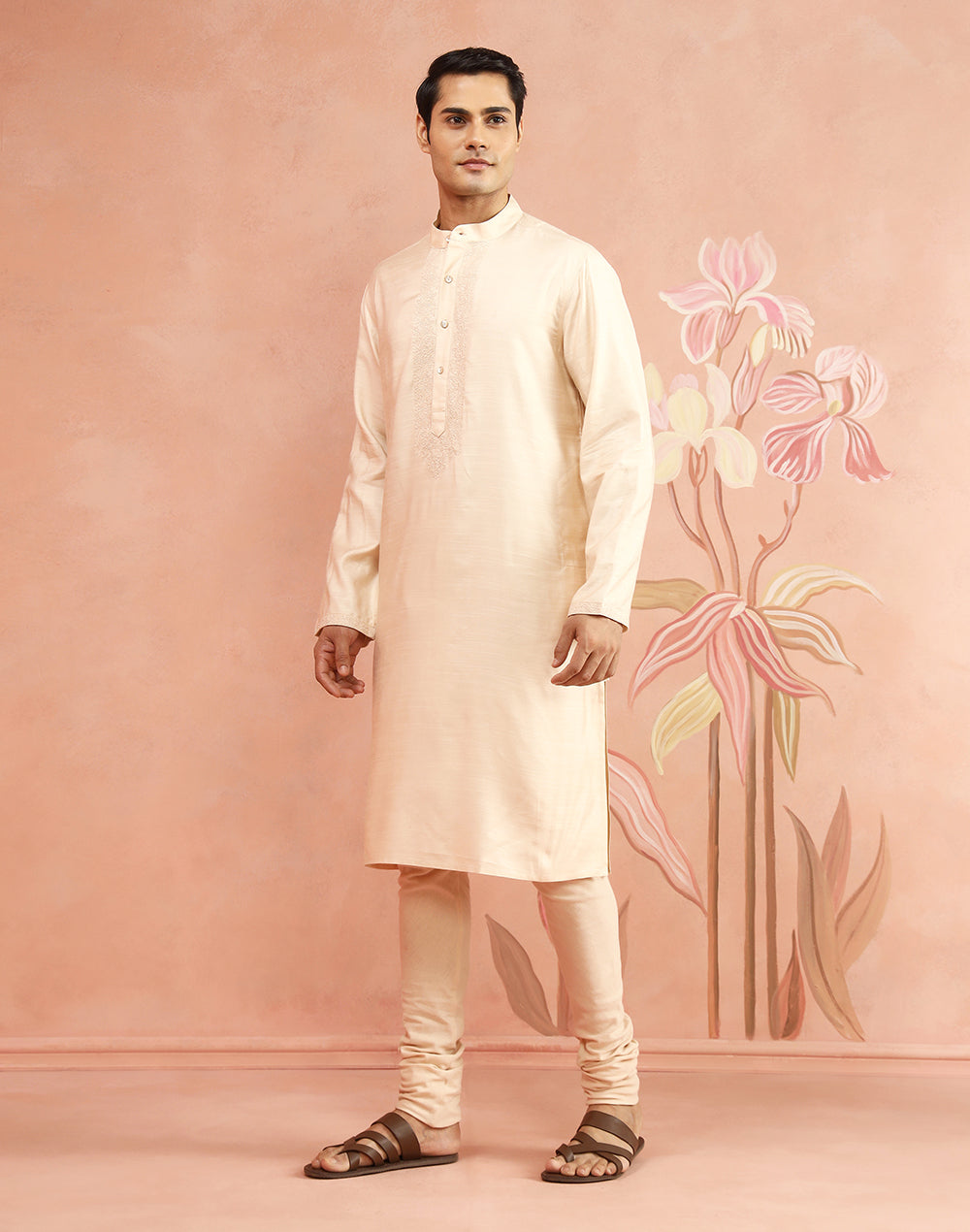 Natural Viscose Silk Long Kurta
