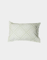 Green Sadhil Cotton Printed Bed Sheet With 1 Pillow Cover