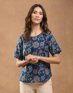 Indigo Cotton Top