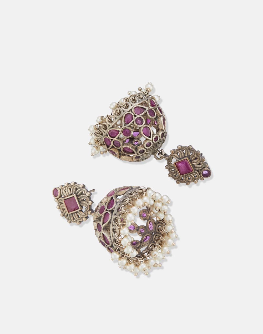 Metal Jhumka Earrings
