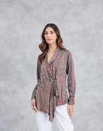 Red Viscose Printed Top