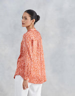 Orange Rayon Blend Allure Shirt