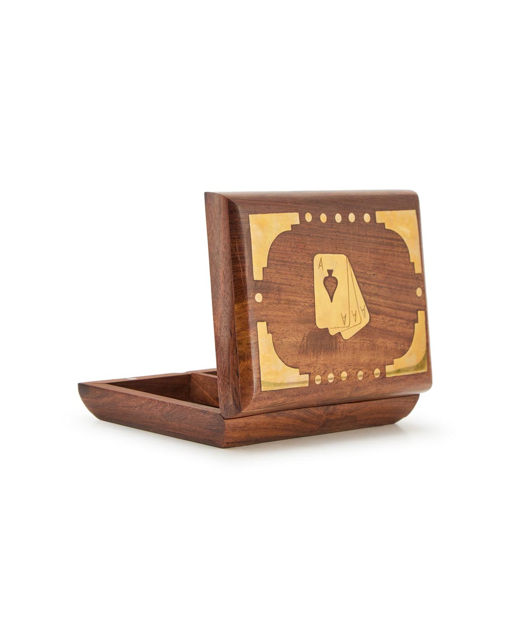 Natural Wooden Onam Inlay Card Games