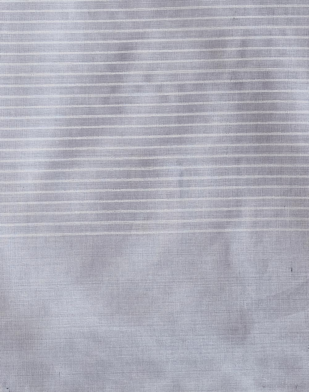 Grey Silk Blend Sari
