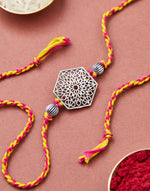 *FREE Multi Metal Intricate Geometrical Jaali Work Rakhi - LIMITED