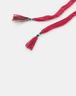 Pink Metal Floral Oxidised Rakhi