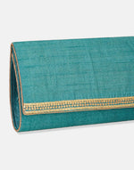 Green Hand Embroidered Clutch