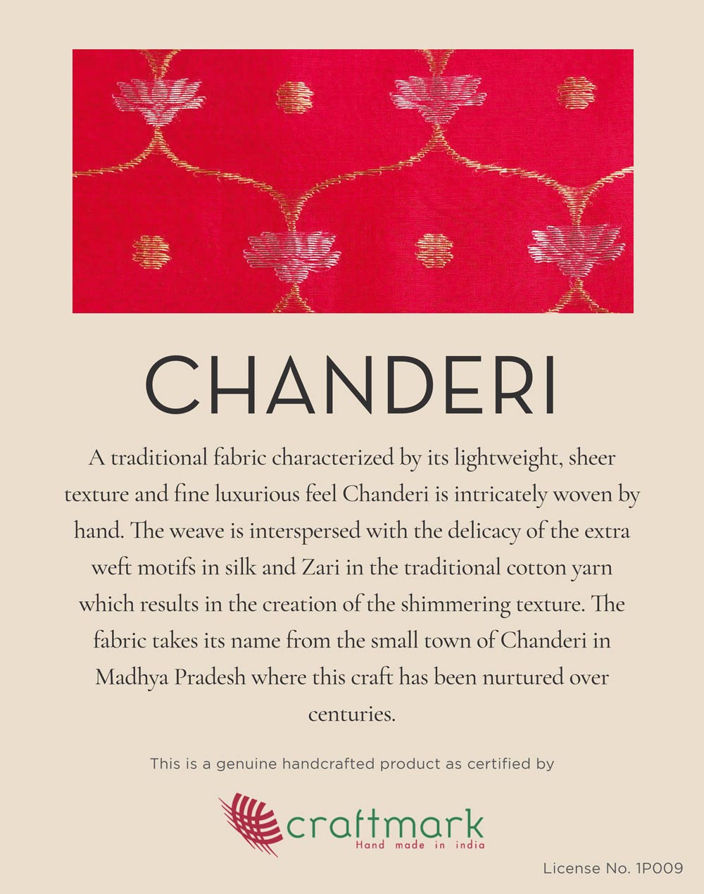 Yellow Cotton Silk Blend Woven Wonders Chanderi Sari