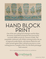 Blue Megh Hand Block Printed Cotton Quilt