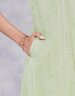 Green Cotton Long Kurta