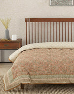 Orange Seher Printed Cotton Quilt