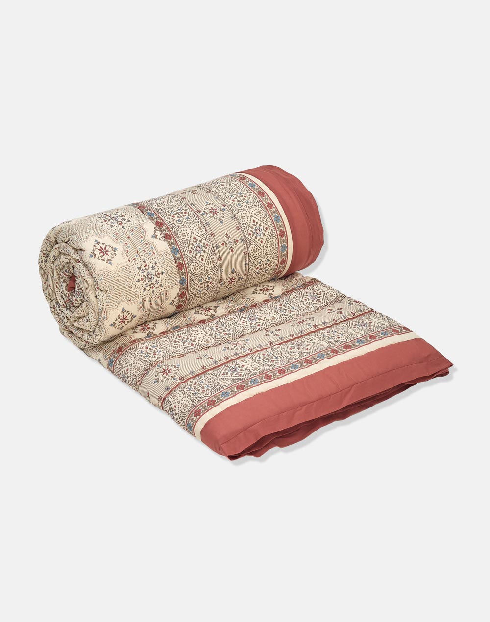Offwhite Mihika Printed Cotton Quilt