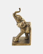 Golden Elephant Casted Metal Bookend