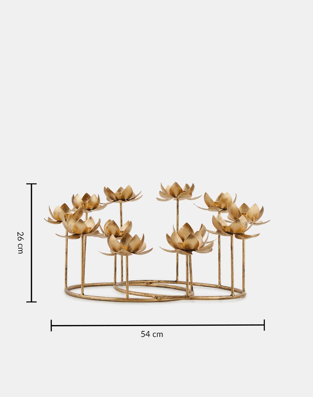 Golden Raivath Metal Tlite Holder