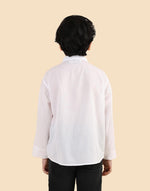 White Cotton Chikankari Shirt