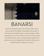 Blue Cotton Silk Blend Banarsi Sari