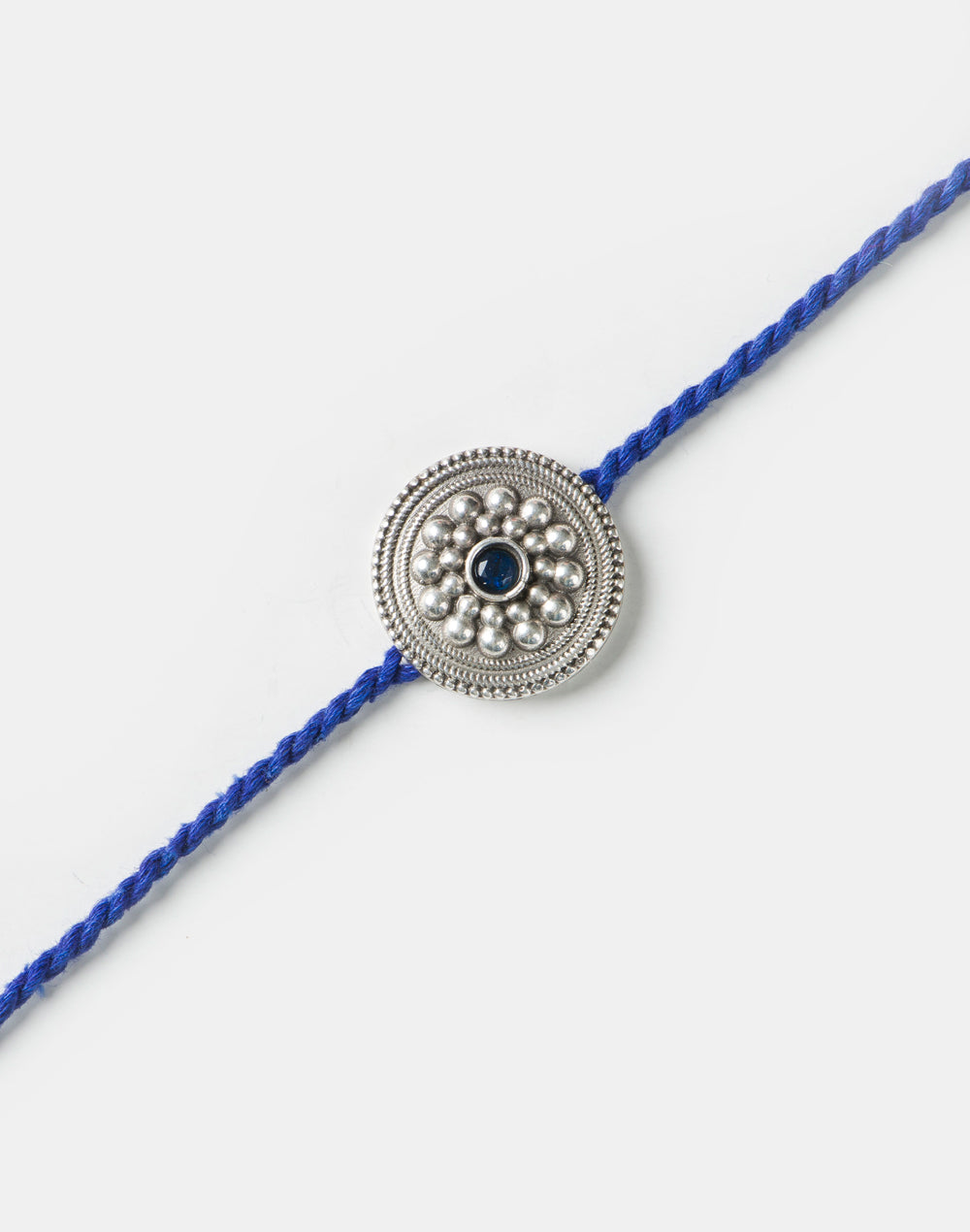 *FREE - Blue Metal Floral Oxidised Rakhi -  LIMITED