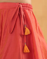 Pink Cotton Silk Blend Embroidered 3pc Ganga Lehenga Set