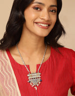 Multi Metal Long Necklace