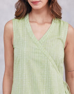 Green Cotton Long Kurta
