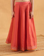 Pink Cotton Silk Blend Embroidered 3pc Ganga Lehenga Set