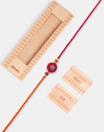 Multi Metal Crochet Floral Rakhi