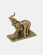 Golden Elephant Casted Metal Bookend