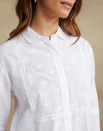 White Cotton Chikankari Shirt