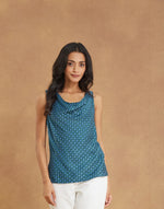 Blue Viscose Top