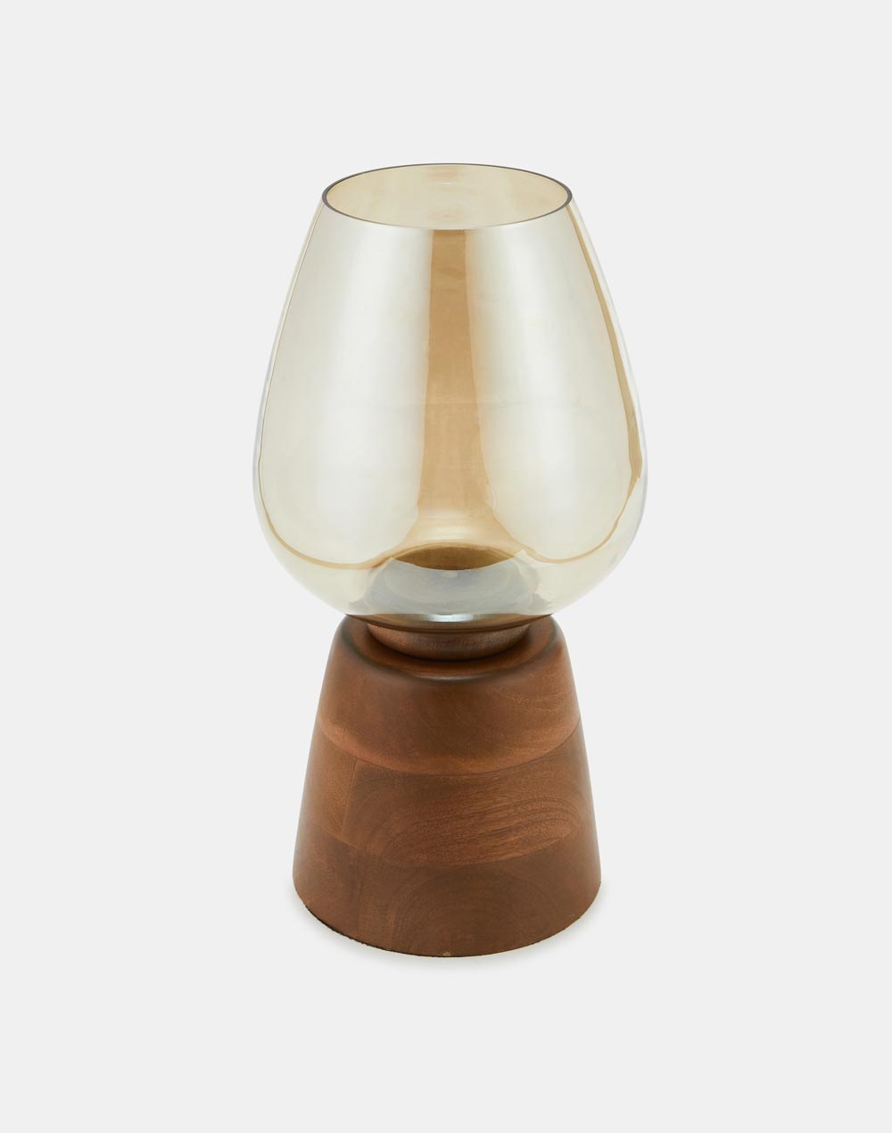 Yellow Abha Wooden Candle Holder