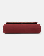 Red Embroidered Clutch