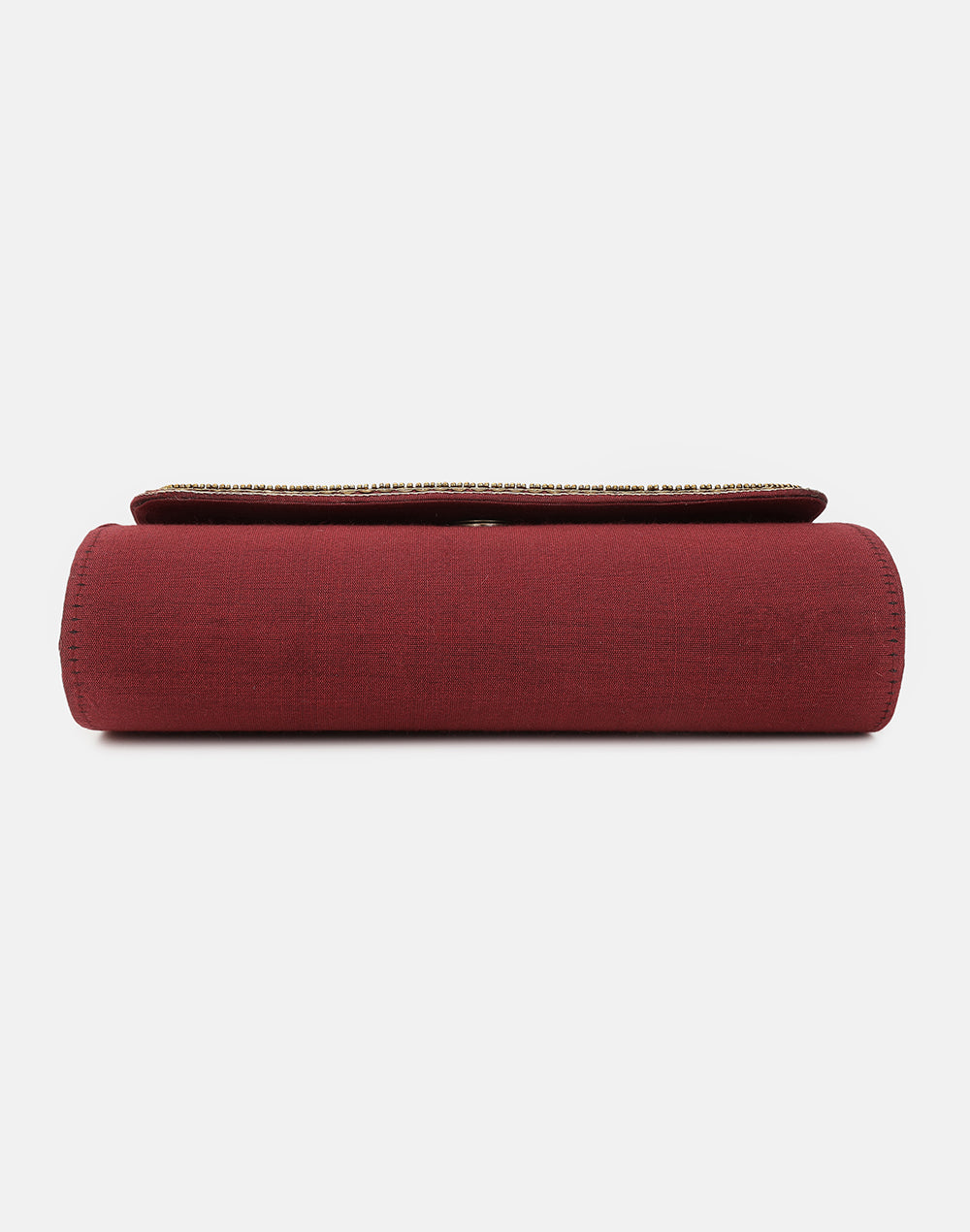 Red Embroidered Clutch