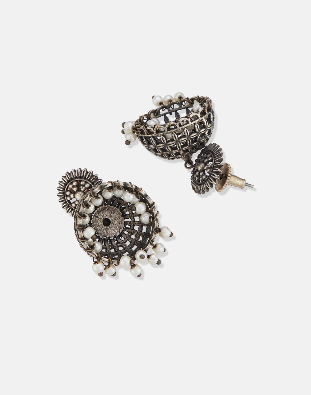 Metal Jhumka Earrings