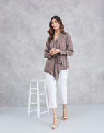 Red Viscose Printed Top