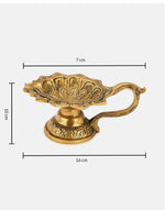 Antique Brass Antiqued Mehnoor Oil Lamp