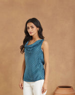 Blue Viscose Top