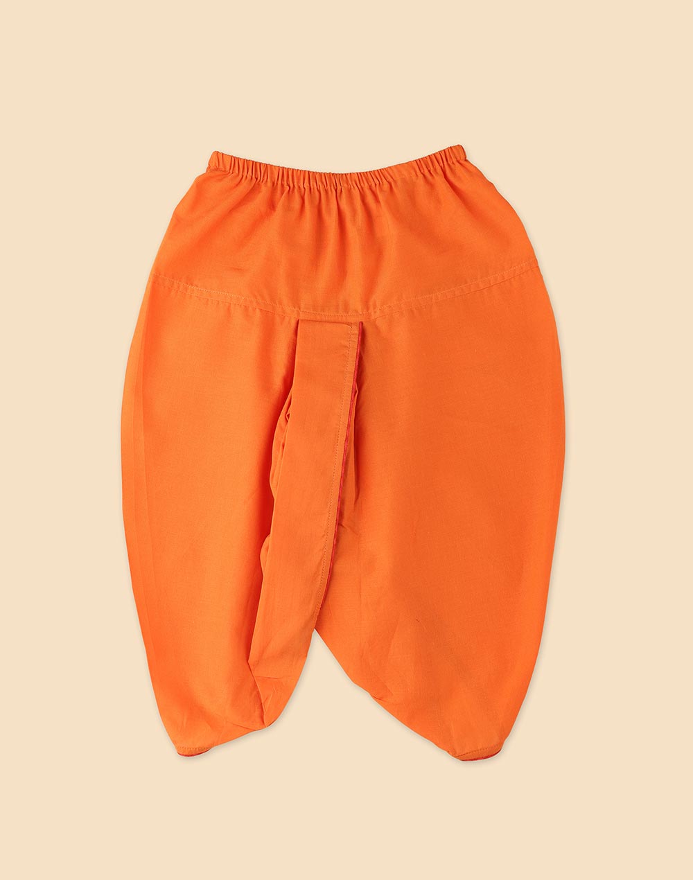 Mustard Cotton Dobby 2pc Dhoti Set