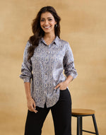 Beige Rayon Blend Allure Shirt