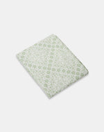 Green Sadhil Cotton Printed Bed Sheet With 1 Pillow Cover