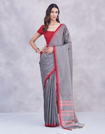 Grey Cotton Sari