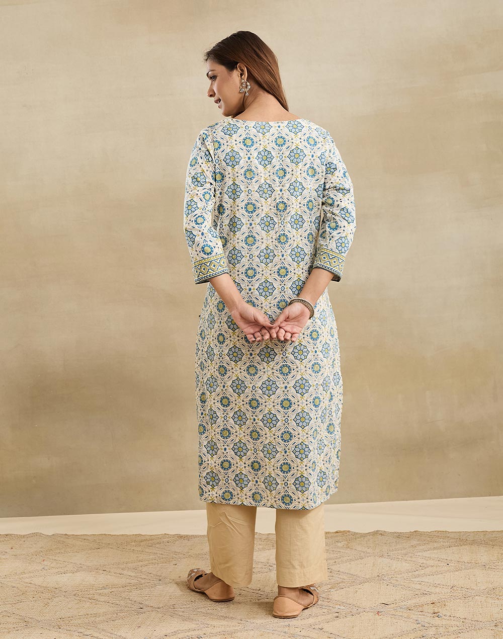 Natural Cotton Long Kurta