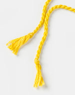 Mustard Metal Rudrakash With Textured Balls Rakhi