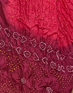 Pink Viscose Blend Bandhani Dupatta