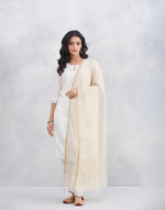 Beige Cotton Silk Blend Dupatta