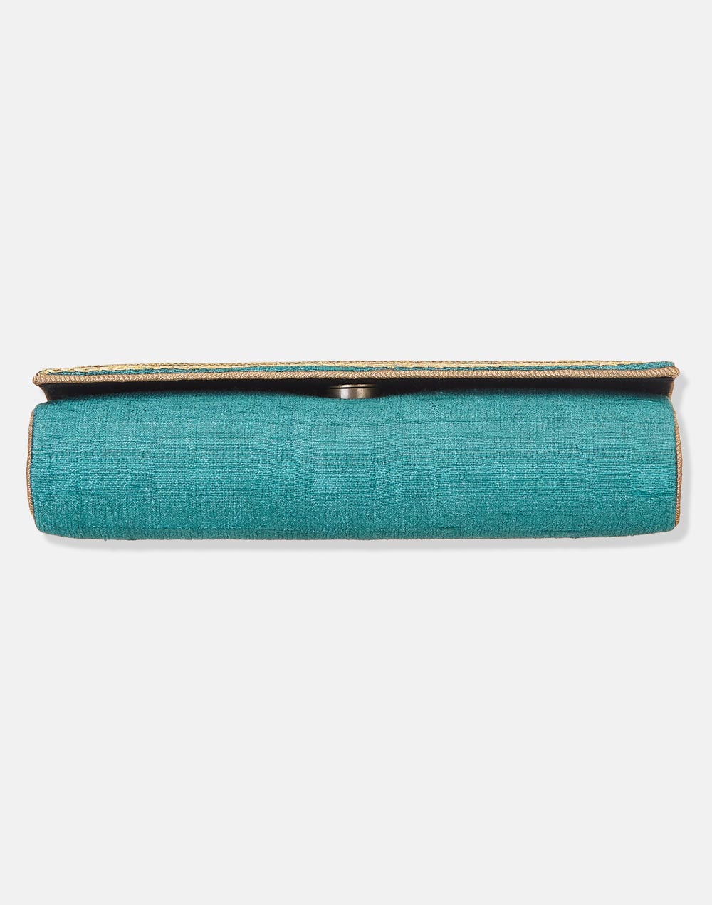 Green Hand Embroidered Clutch