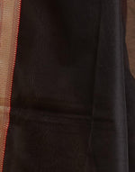 Black Cotton Silk Blend Dupatta