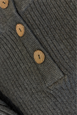 Charcoal Cotton Blend Sweater