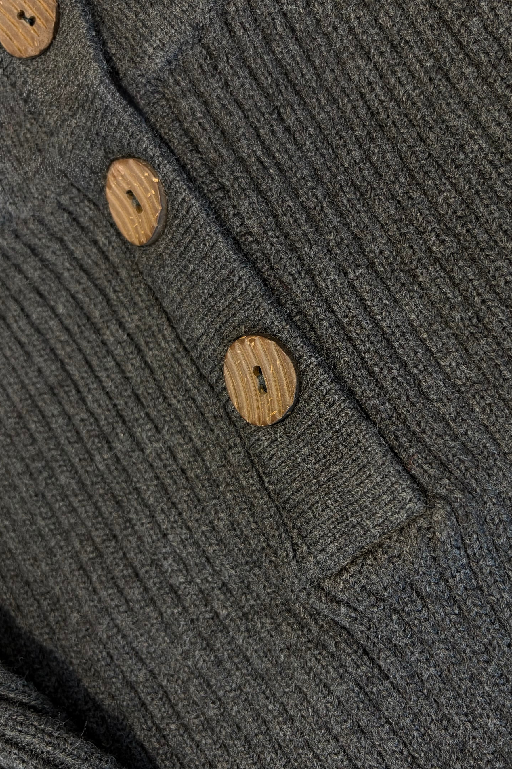 Charcoal Cotton Blend Sweater