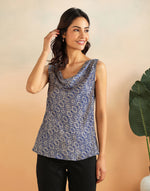 Indigo Rayon Blend Top